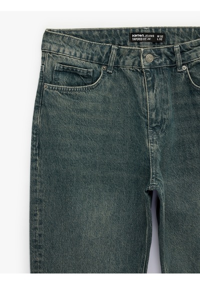 Koton Normal Bel Regular Fit Tapered Jean Pantolon - Joe Jean İndigo Stone 7wam40145nd İndigo - Taş Koton Normal Bel Regular Fit Tapered Jean Pantolon - Joe Jean İndigo Stone 7wam40145nd İndigo - Taş