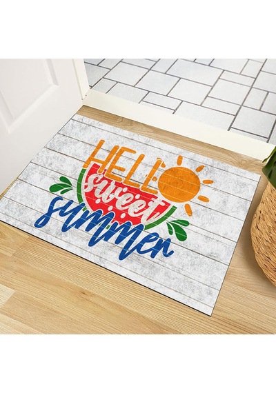Kapı Önü Paspası - Modern Ve Şık Kapı Paspası Ev, Ofis Ve Dış Mekân Kullanımı İçin Hello Sweet Summer Diğer