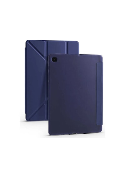 Samsung Galaxy Uyumlu Tab S6 Lite Sm-p610 10.4" Kılıf Kalem Bölmeli Standlı Katlanabilir Kalemlikli Silikon Kılıf