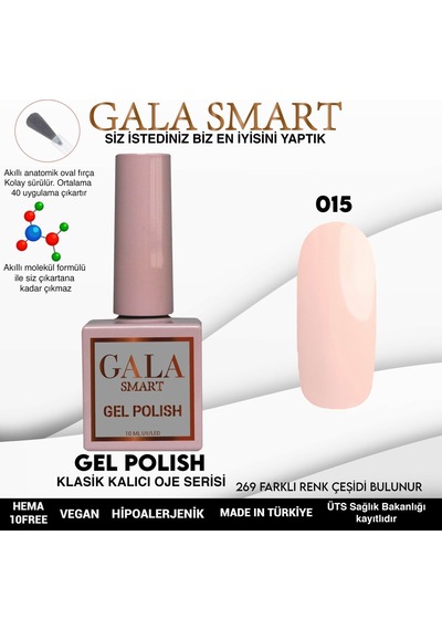 Gala Smart Classic Kalıcı Oje 10 Mle No:015