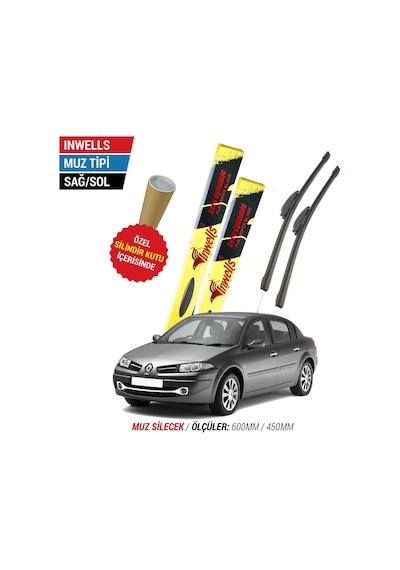Renault Megane 2 İnwells Muz Silecek Takımı 2003-2005