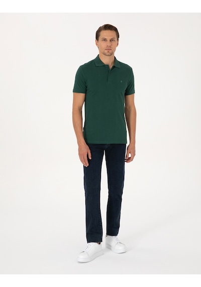Pierre Cardin Erkek Koyu Yeşil Tişört Basic 50325323-vr079 Koyu Yeşil