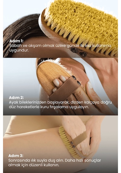 Cosmogenesis Labs Selülit Karşıtı %100 Doğal Kaktüs Kılı Fırça - Ölü Deri Temizleyici Arındırıcı Vegan ve Hayvan Dostu