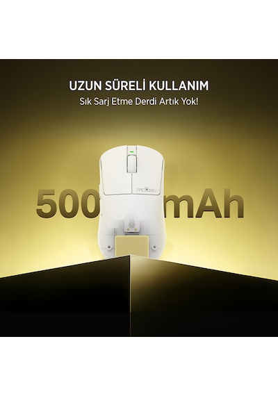 James Donkey Jdm11 Paw3311 12.000dpı Triple Mode Kablolu/bluetooth/2.4g Beyaz Gaming Mouse