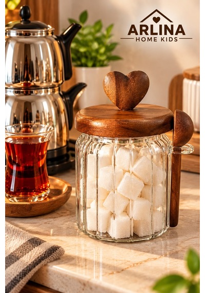 570 Ml Akasya Kapaklı Cam Kavanoz