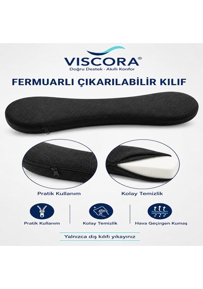 Vıscora Çok Amaçlı%100 Visco Kol, Bilek, Destek Pedi Fermuarlı Kılıf