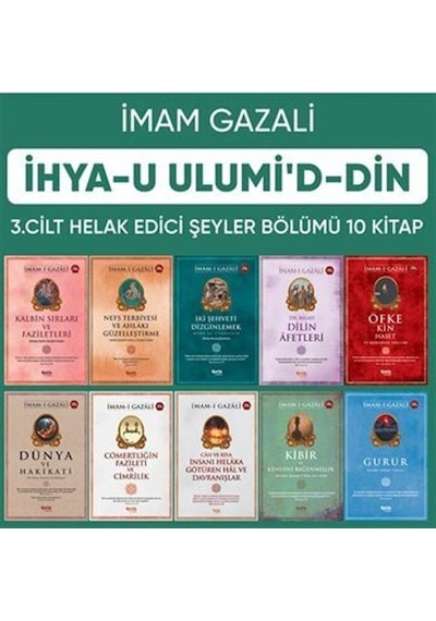 İhyau Ulumiddin 3. Cilt Helak Edici Şeyler Bölümü 10 Kitap /...