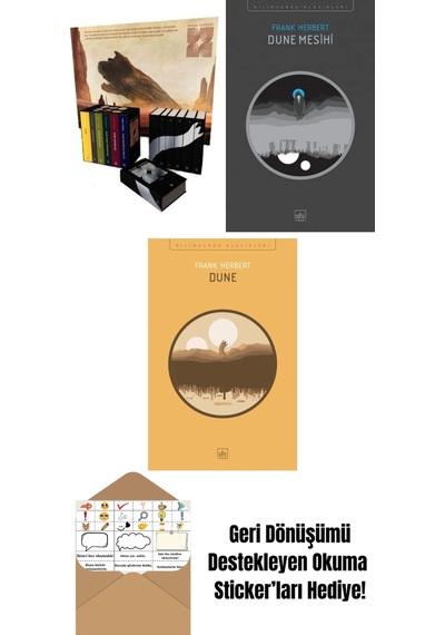 Dune Serisi Kutu Set 6 Kitap Ciltli + Dune Mesihi + Dune