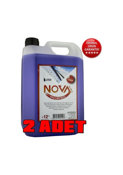 Nova Oto Cam Suyu Antifirizli -12 Derece 5 5 10 Litre