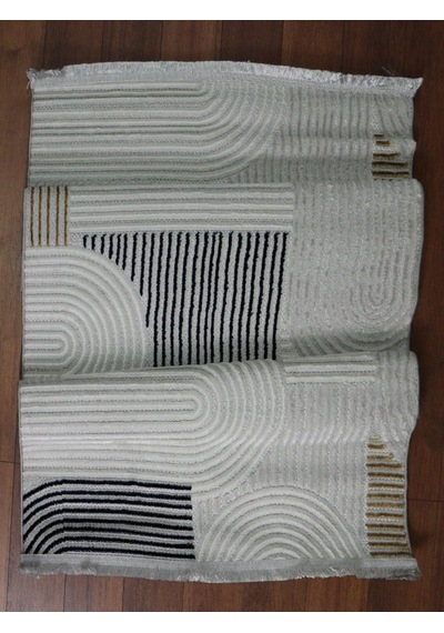 Arma Serisi Multi Gri Geometrik Desenli Modern Halı Mc 402 Çok Renkli