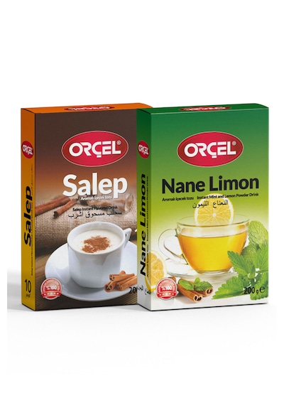 Orçel Salep Nane Limon Aromalı İçecek Tozu Oralet Çay 2 x 200 G