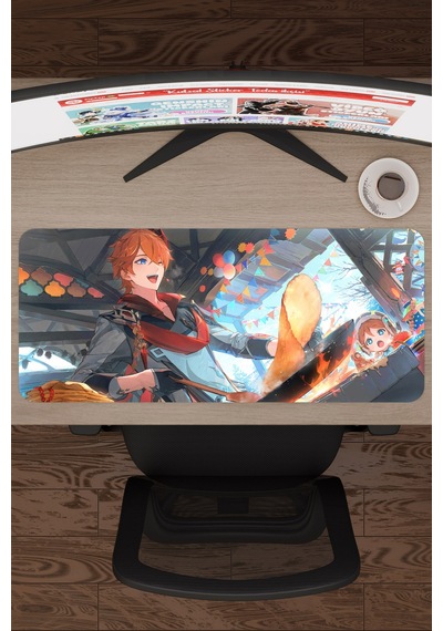 Childe Genshin Impact Anime Gacha V2 - 70x30 Xl Gaming Mouse Pad Fare Altlığı
