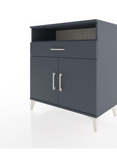 Hyperion Şifonyer Tek Çekmeceli 2 Kapaklı 88x44x96 Antrasit-a... Antrasit