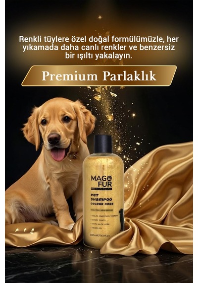 Mago Fur Renkli Tüylü Köpek Şampuanı-500 Ml