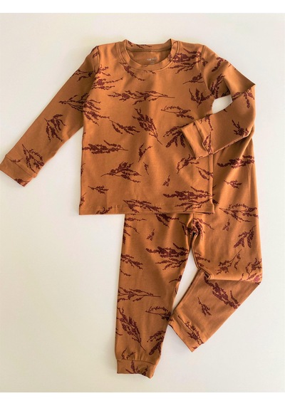 Key Kids Floral Taba Uyu&oyna 2'li Pijama Takım Çok Renkli