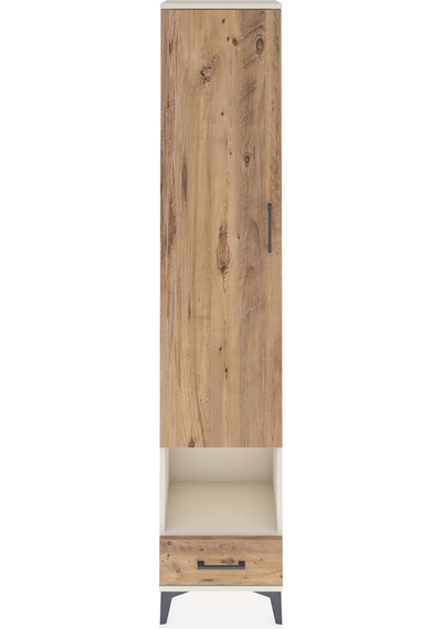 Arges Dolap 3 Raflı Tek Çekmeceli Tek Askılı 44x30x221 Aytaşı-çam Aytası