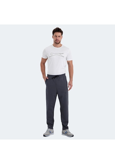Slazenger KAYETAN Erkek Cepli Koyu Gri Eşofman Altı