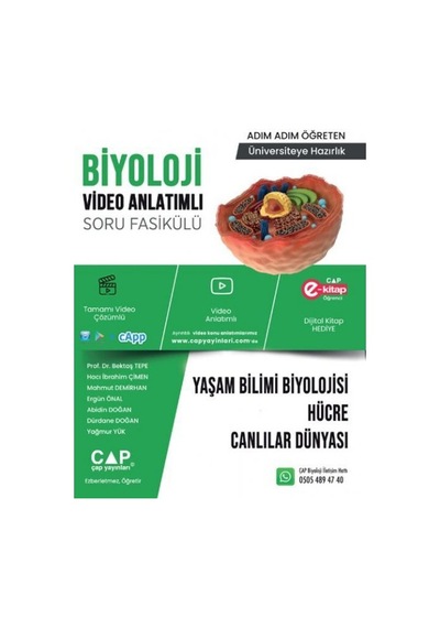 2025 Çap Üniversiteye Hazırlık Yaşam Bilimi Biyolojisi Hücre Ve Canlılar Dünyası