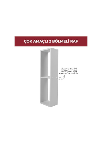 Pıkas Modern Minimalist 2 Raflı Dekoratif Kitaplık Ve Yan Sehpa Beyaz, Dikey Tasarım Abanoz - Beyaz Pıkas Modern Minimalist 2 Raflı Dekoratif Kitaplık Ve Yan Sehpa Beyaz, Dikey Tasarım Abanoz - Beyaz