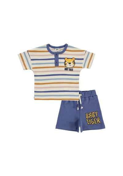 Civil Baby Erkek Bebek Şortlu Takım 6-18 Ay Fil Dişi 17330g38024s1 Fil Dişi