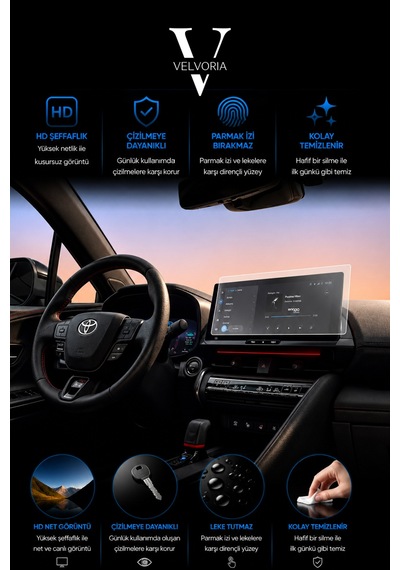 Toyota C-hr Hybrid 12.3 Inç Uyumlu Multimedya 9h Nano Anti-broken Ekran Koruyucu