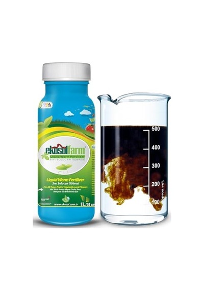 Organik%100 Solucan Gübresi Toz 10 Kg + 1 Litre Sıvı Organik Gübre 0,250