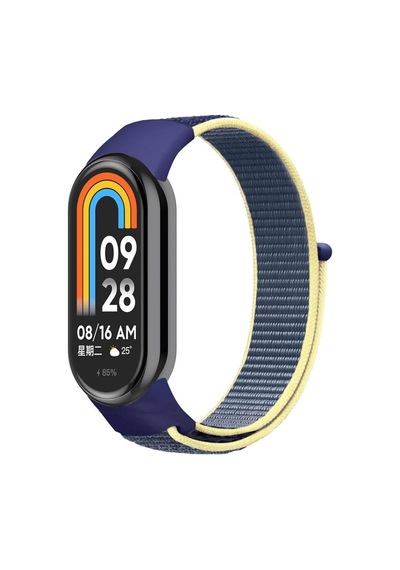 Xiaomi Mi Band 8 Woven Sport Loop Örgü Kordon Kayış Xiaomi Mi Band 8 Woven Sport Loop Örgü Kordon Kayış