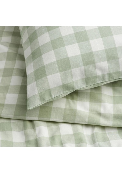 Ikea Ektandvınge Tek Kişilik Nevresim Takımı 150 X 200 Cm Beyaz - Açık Yeşil Çok Renkli