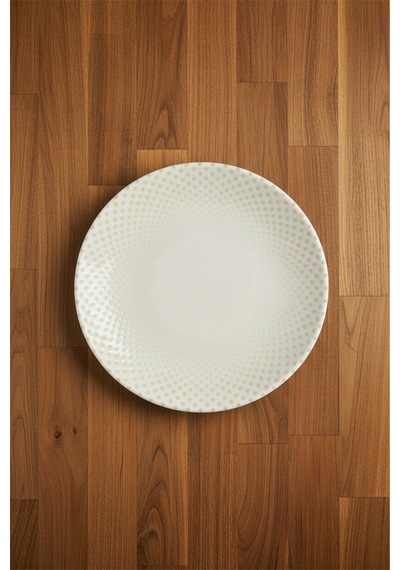 12'li Valencia Servis Tabak 21cm Dijital Punto Rinart Krem