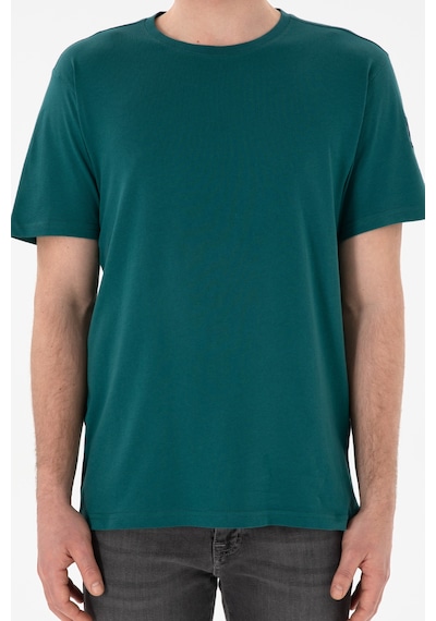 U.S. Polo Assn. Erkek Regular Fit Bisiklet Yaka Koyu Yeşil Basic Tişört 50305985-VR101