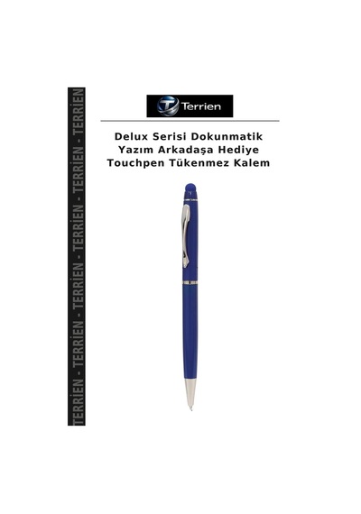 Delux Serisi Dokunmatik Yazım Arkadaşa Hediye Touchpen Tükenmez Kalem Çok Renkli