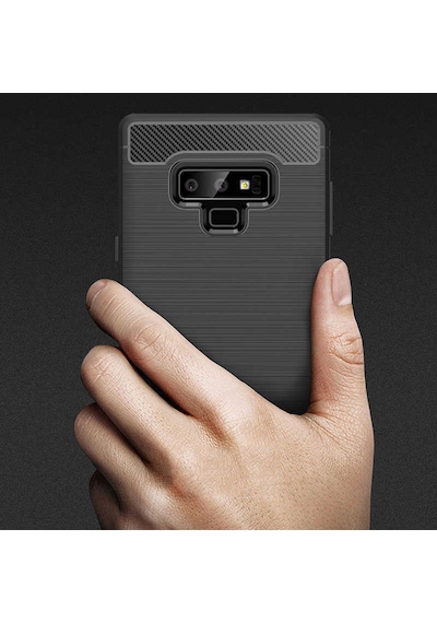 Galaxy Note 9 Kılıf Zore Room Silikon Kapak Gri