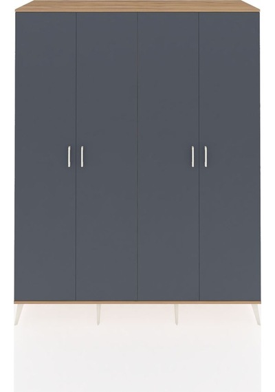 Kronos Gardrop 4 Raflı 4 Kapaklı 4 Askılı 176x59x221 Çam-antrasit/çam Antrasit/çam Kronos Gardrop 4 Raflı 4 Kapaklı 4 Askılı 176x59x221 Çam-antrasit/çam Antrasit/çam