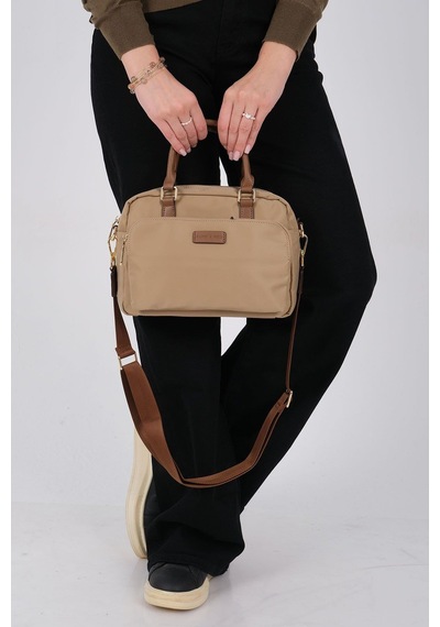 Silver Polo Sp1217 Kadın El Çantası Saten Vizon-camel