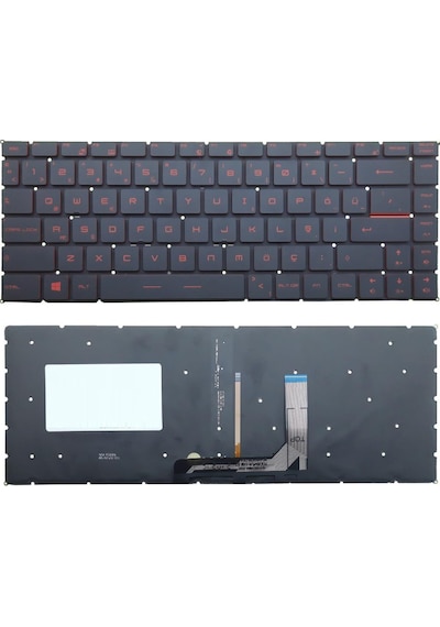 Msi Ws65 9tj Klavye Kırmızı Tuş Tr Işıklı