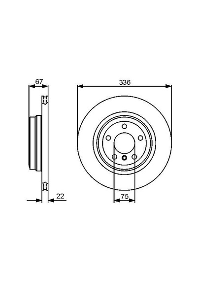 Bmw 3 E90 320D 2005-2011 Bosch Arka Disk 2 Adet N11.415