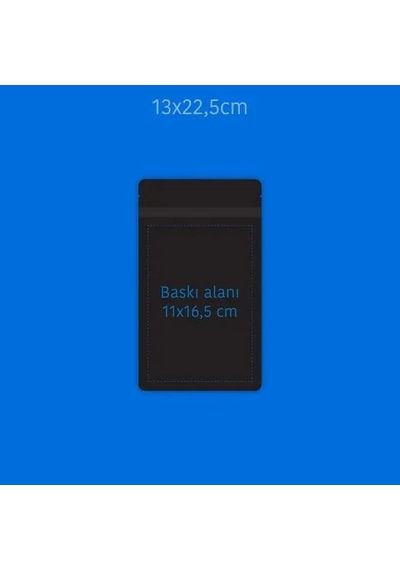 Baskılı Parlak Siyah Alüminyum Doypack 1000 Adet