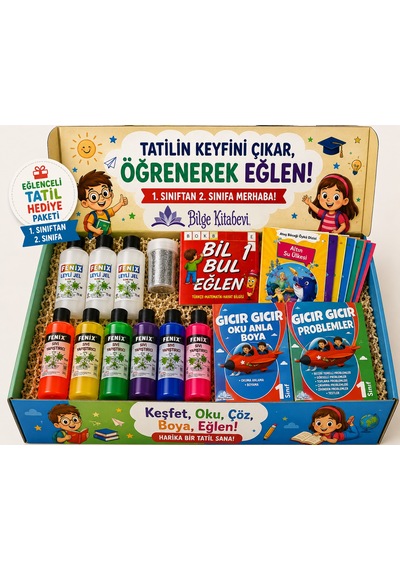 1. Sınıftan 2.sınıflara Geçenler İçin Eğlenceli Tatil Hediye Paketi