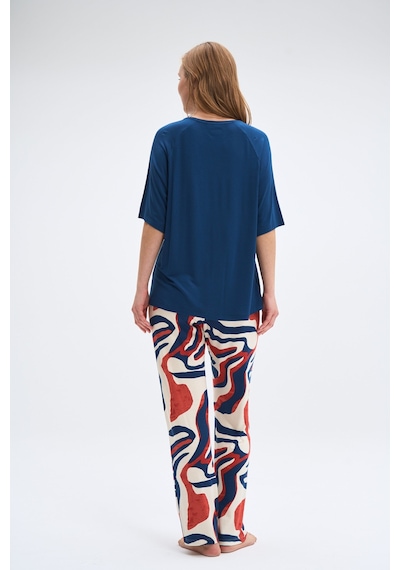 Relax Mode Kadın Lacivert Pijama Takımı- 2039r Relax Mode Kadın Lacivert Pijama Takımı- 2039r