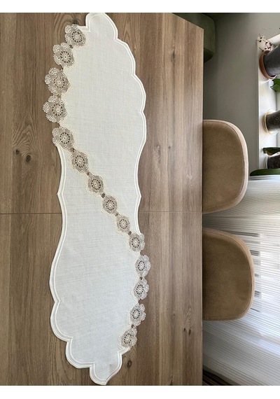 Solon Takımı Örtüsü Ekru