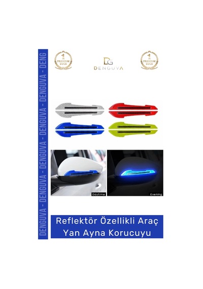 Aynakoruyucu Reflektörlü Yan Ayna Güvenlik Şeridi Darbe Emici Otomobil Dış Ayna Araba Aynası Koruyu