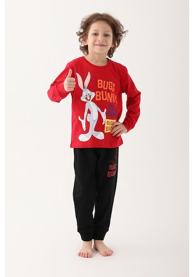 Looney Tunes L1611-3 Çocuk  Kırmızı Pijama