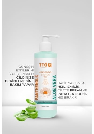 X Aloe Vera Losyon Güneş Sonrası Bakım, Nemlendirici, Ferahlatıcı, Yatıştırıcı 200 Ml