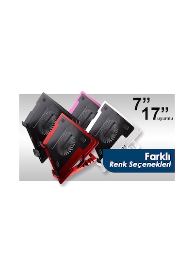 Inca INC-341FXK Ergonomik Tek Fanlı 7" - 17" Stand Notebook Soğutucu