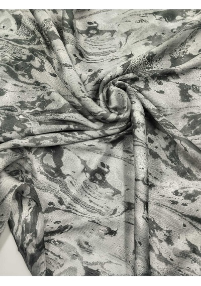 Ebruli Saten Viskon Kumaş