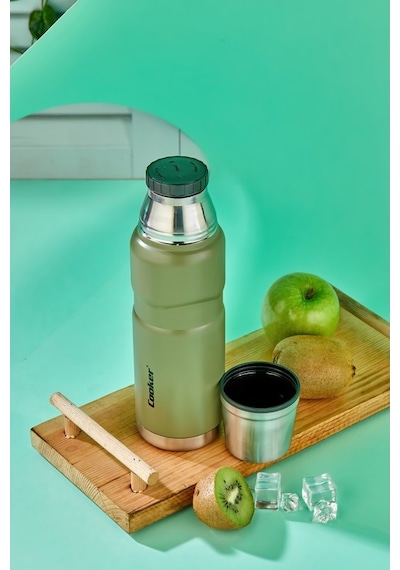500 Ml Çift Kat Sızdırmaz Paslanmaz Çelik Termos 12 Saat Sıcak, 24 Saat Soğuk Koruma - Yeşil Yeşil 500 Ml Çift Kat Sızdırmaz Paslanmaz Çelik Termos 12 Saat Sıcak, 24 Saat Soğuk Koruma - Yeşil Yeşil