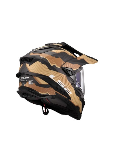 Ls2 Explorer C Karbon Trick Kapalı Kask Kum