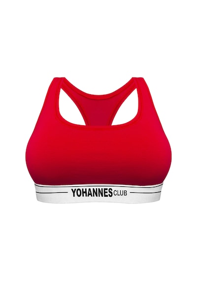 Yohannes Club, Kadın Pamuklu Büstiyer Sütyen, Renk Seçenekli, Tekli Paket Kırmızı