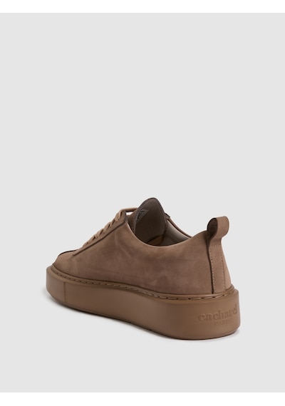 Cacharel Kum %100 Deri Sneaker Ayakkabı Ekru