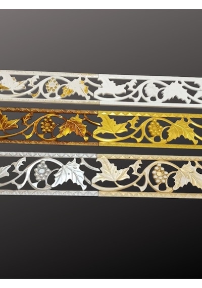 Poliüretan Dekoratif Saray Duvar&tavan Çıta Bordürü -kahve Eskitme En:10 Cm-boy:100 Cm -duvar Süsü